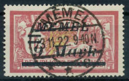MEMEL 1922 Nr 93II Zentrisch Gestempelt X452E96 - Memelgebiet 1923