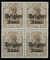 BES. 1WK LANDESPOST BELGIEN Nr 11aI Postfrisch VIERERBL X45A8CA - Occupation 1914-18