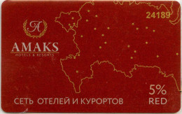 RUSSIA  KEY HOTEL    AMAKS Hotels & Resorts - Cartes D'hotel