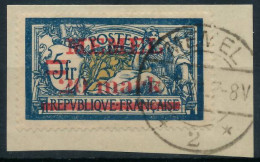 MEMEL 1920 Nr 33 Zentrisch Gestempelt Briefstück Gepr. X472D62 - Memel (Klaïpeda) 1923