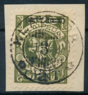 MEMEL 1923 Nr 179III PFI Zentrisch Gestempelt Briefstück Gepr. X472D8E - Klaipeda 1923