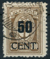 MEMEL 1923 Nr 198 Gestempelt Gepr. X472E0E - Klaipeda 1923