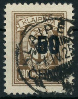 MEMEL 1923 Nr 198 Gestempelt Gepr. X472E1A - Memel (Klaïpeda) 1923