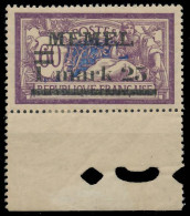 MEMEL 1920 Nr 27yI Ungebraucht Gepr. X472E3A - Klaipeda 1923