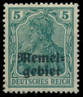 MEMEL 1920 GERMANIA Nr 1c Ungebraucht Gepr. X472F0A - Memelland 1923