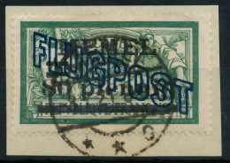 MEMEL 1921 Nr 42b Zentrisch Gestempelt Briefstück Gepr. X472F9A - Memel (Klaipeda) 1923