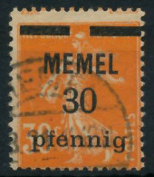 MEMEL 1920 Nr 21x Gestempelt Gepr. X47307A - Memelgebiet 1923