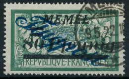 MEMEL 1922 Nr 73 Gestempelt Gepr. X4730BA - Memelgebiet 1923