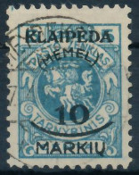 MEMEL 1923 Nr 124 Zentrisch Gestempelt Gepr. X4788CE - Memelgebiet 1923