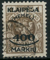 MEMEL 1923 Nr 128 Gestempelt Gepr. X47890A - Memelgebiet 1923