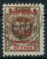 MEMEL 1923 Nr 133 Gestempelt Gepr. X47892E - Memelgebiet 1923