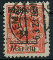 MEMEL 1923 Nr 131 Gestempelt Gepr. X478922 - Klaipeda 1923