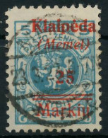 MEMEL 1923 Nr 130 Zentrisch Gestempelt Gepr. X47891E - Klaipeda 1923