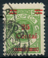 MEMEL 1923 Nr 218Ie Gestempelt Gepr. X47899A - Memel (Klaïpeda) 1923