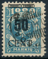 MEMEL 1923 Nr 191 Gestempelt Gepr. X4789FA - Memelgebiet 1923