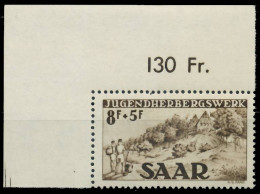 SAARLAND 1949 Nr 262II Postfrisch ECKE-OLI X478BEE - Ungebraucht