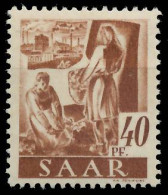 SAARLAND 1947 Nr 218Z Postfrisch S01F9F2 - Ongebruikt