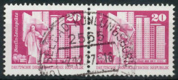 DDR DS AUFBAU IN DER Nr 1869v Gestempelt WAAGR PAAR X47904E - Used Stamps