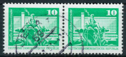 DDR DS AUFBAU IN DER Nr 1868v Gestempelt WAAGR PAAR X480FBA - Used Stamps