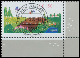 BRD BUND 2000 Nr 2116 Zentrisch Gestempelt ECKE-URE X481036 - Used Stamps