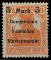 MARIENWERDER Nr 25AIbm Ungebraucht Gepr. X49A466 - Andere & Zonder Classificatie