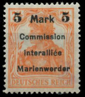 MARIENWERDER Nr 25BIb Ungebraucht Gepr. X49A482 - Sonstige & Ohne Zuordnung