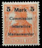 MARIENWERDER Nr 25BIIIa Ungebraucht Gepr. X49A49E - Altri & Non Classificati