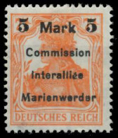 MARIENWERDER Nr 25BIIa Ungebraucht Gepr. X49A48A - Other & Unclassified