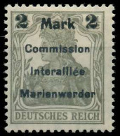 MARIENWERDER Nr 23AIb Ungebraucht Gepr. X49A63A - Other & Unclassified