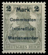 MARIENWERDER Nr 23AIb Ungebraucht Gepr. X49A63A - Altri & Non Classificati