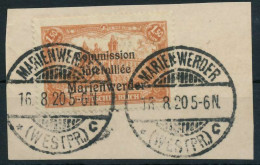 MARIENWERDER Nr 28 Zentrisch Gestempelt Briefstück X49A6EE - Other & Unclassified