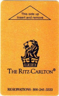 STATI UNITI   KEY HOTEL  The Ritz-Carlton - Reservations: 800-241-3333 (gold) PLI - Hotel Keycards