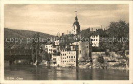 11647132 Olten Aaare Holzbruecke Kirche Altstadt Olten - Autres & Non Classés