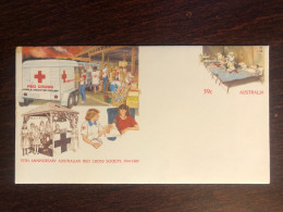 AUSTRALIA OFFICIAL POSTAL COVER WITH ORIGINAL STAMP 1989 YEAR  RED CROSS HEALTH MEDICINE - Primo Giorno D'emissione (FDC)