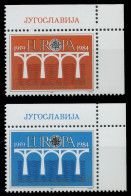 JUGOSLAWIEN 1984 Nr 2046-2047 Postfrisch ECKE-ORE X5B9582 - Unused Stamps