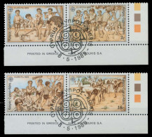 ZYPERN 1989 Nr 715-718 Zentrisch Gestempelt WAAGR PAAR ECKE- X5CF15E - Used Stamps