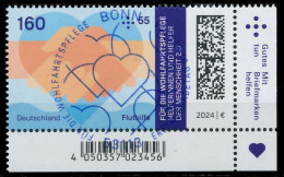 BRD BUND 2024 Nr 3813 ESST Zentrisch Gestempelt ECKE-URE X731266 - Used Stamps