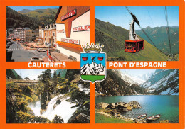 65 CAUTERETS Le Pont D'espagne Et L'hotel Multivue Blason (Scan R/V) N° 6 \MS9005 - Cauterets