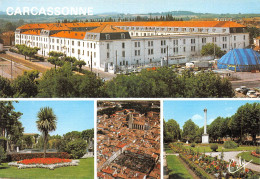 11 CARCASSONNE Caserne Laperrine Square Gambetta Et Jardin Des Plantes (Scan R/V) N° 34 \MS9001 - Carcassonne