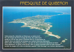 56 QUIBERON Vue Générale Aérienne De La Presqu'île (Scan R/V) N° 10 \MS9027 - Quiberon