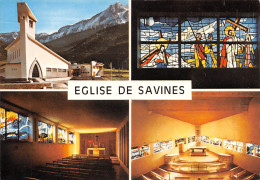05 SAVINES-LE-LAC L'église Intérieur Et Extérieur (Scan R/V) N° 24 \MS9057 - Embrun