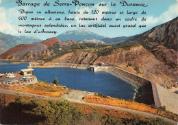 05 Serre-Ponçon Le Lac Et Le Barrage Digue En Alluvions Vu Du Belvédère Sur La Durance (Scan R/V) N° 33 \MS9053 - Embrun