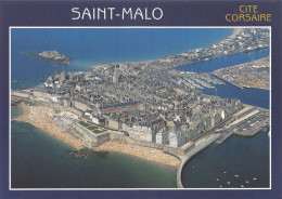 35 SAINT-MALO Vue Aérienne De La Cité Corsaire (Scan R/V) N° 25 \MS9085 - Saint Malo