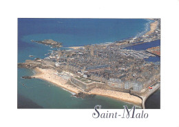 35 SAINT-MALO Vue D'avion De La Ville Close (Scan R/V) N° 22 \MS9085 - Saint Malo