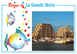 34 LA GRANDE MOTTE Bisous (Scan R/V) N° 29 \MS9082 - Montpellier
