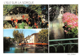 84 L'Isle-sur-la-Sorgue Multivue De La Ville Roue Village Et Rivière (Scan R/V) N° 30 \MS9077 - L'Isle Sur Sorgue