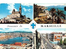 13 MARSEILLE Multivue Souvenir (Scan R/V) N° 1 \MS9092 - Canebière, Centre Ville