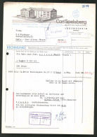 Rechnung Lüdenscheid 1942, Elektro-Industrie Carl Spelsberg, Fabrikgebäude, Logo  - Altri & Non Classificati
