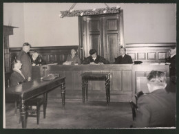 Fotografie Verhandlung Vor Schöffengericht 1938  - Beroepen