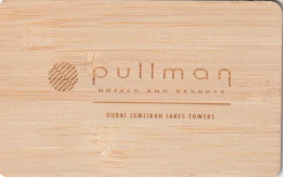 EMIRATI ARABI  KEY HOTEL  PULLMAN DUBAI JUMEIRAH LAKES TOWERS - Wooden Card. - Hotel Keycards